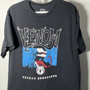 Marvel Black Venom "Lethal Protector" 100% Cotton Graphic Print T-Shirt SZ XL